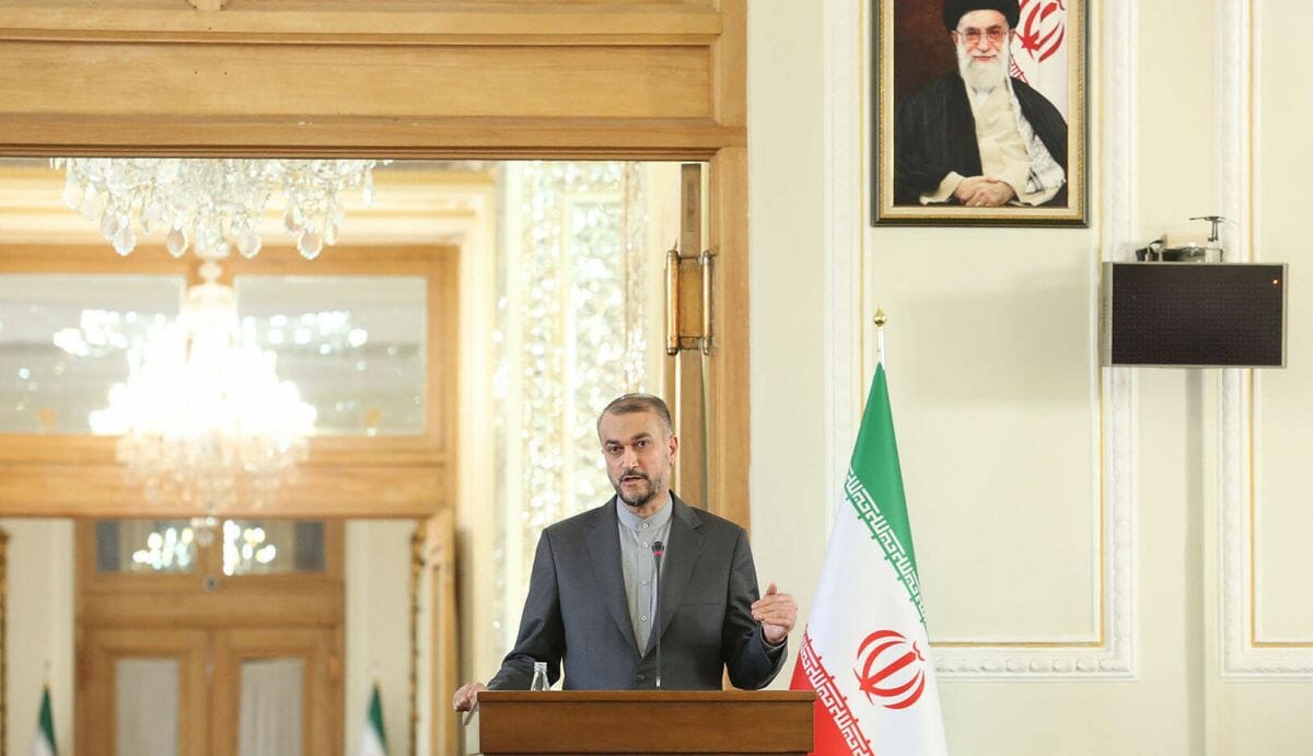 Irans Außenminister Hussein Amir-Abdollahian reagierte verhalten auf die US-Ankündigung
