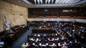 Plenarsitzung zum Familienwiedervereinigungsgesetz in der Knesset am 6. Juli 2021