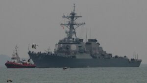 Die USa verlegen den Lenkwaffenzerstörer USS Cole in die Vereinigten Arabischen Emirate