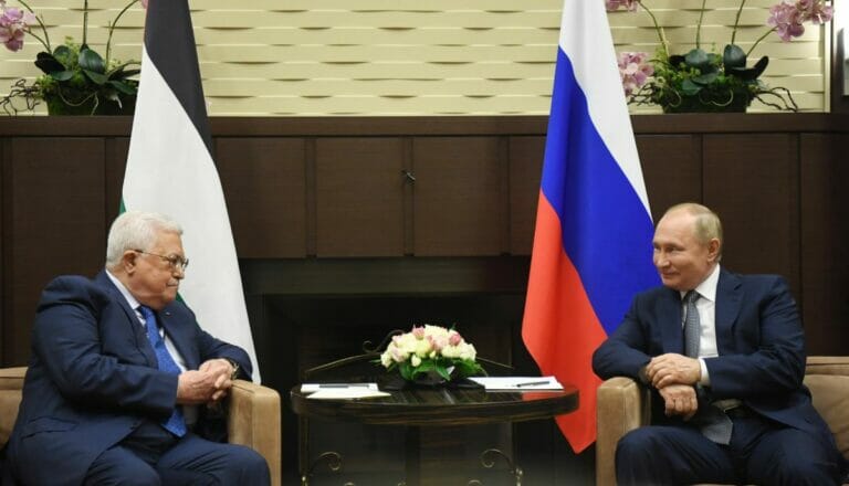 abbas und Putin: Russland ist ein lanjähriger Verbündeter der Palästinenserführung