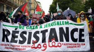 Antiisraelische Demonstration im Mai 2021 des nun verbotenen Collectif Palestine Vaincra
