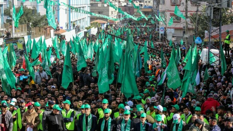 Aufmarsch von Hamas-Anhängern