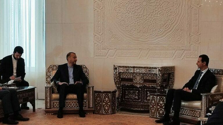 Irans Außenminister Abdollahian zu Besuch bei Syriens Präsidenten Assad