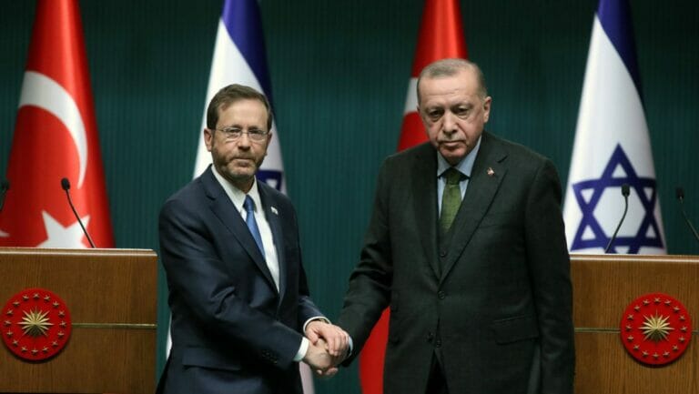 Israels Präsident Isaac Herzog zu Gast bei Erdogan in der Türkei