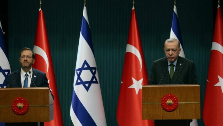 Israels Präsident Issac Herzog zu Besuch in der Türkei
