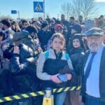Israelischer Botschafter Joel Lion an der moldawisch-ukrainischen Grenze