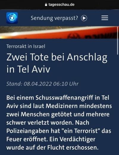 Terroranschlag, oder, wie man in Bayern sagt: »Kneipenschießerei«