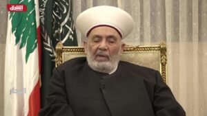 Der sunnitische Mufti von Mount Lebanon, Scheich Muhammad Ali Al-Jozo