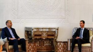 Irans Außenminister Abdollahian zu Besuch bei Syriens Präsident Assad