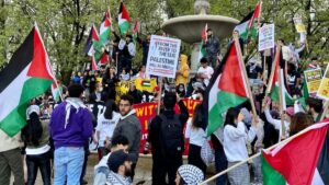 Die antisemitische Demonstration in New York zur Unterstützung der Tempelberg-Ausschreitungen