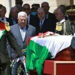 Zeremonie für die in Dschenin getöteten in Journalistin Abu Akleh in Ramallah