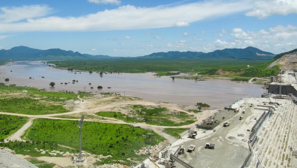 Baustelle des Grand Ethiopian Renaissance Dam