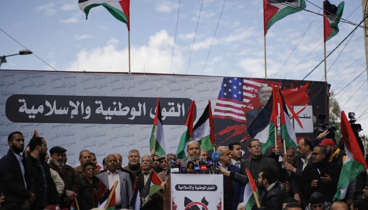 Der stellvertretende Hamas-Chef im Gazastreifen, Khalil Al-Hayya, bei einer Rede im Jahr 2020