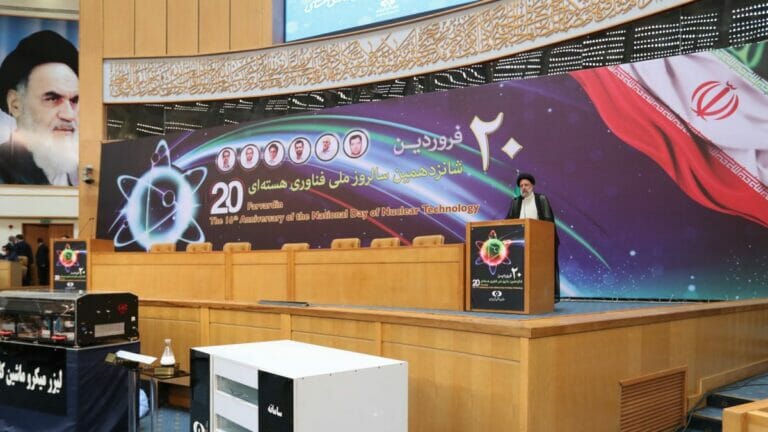 Irans Präsident Raisi begeht den 16. Nationalen Tag der Nukleartechnologie