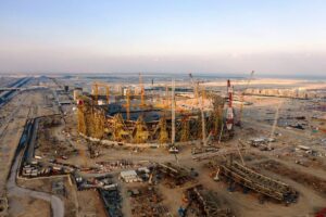 Baustelle des Lusail-Stadions in Katar. (© imago images/MIS)