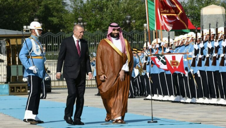 Erdogan empfängt saudischen Kronprinz Mohammed bin Salman in der Türkei