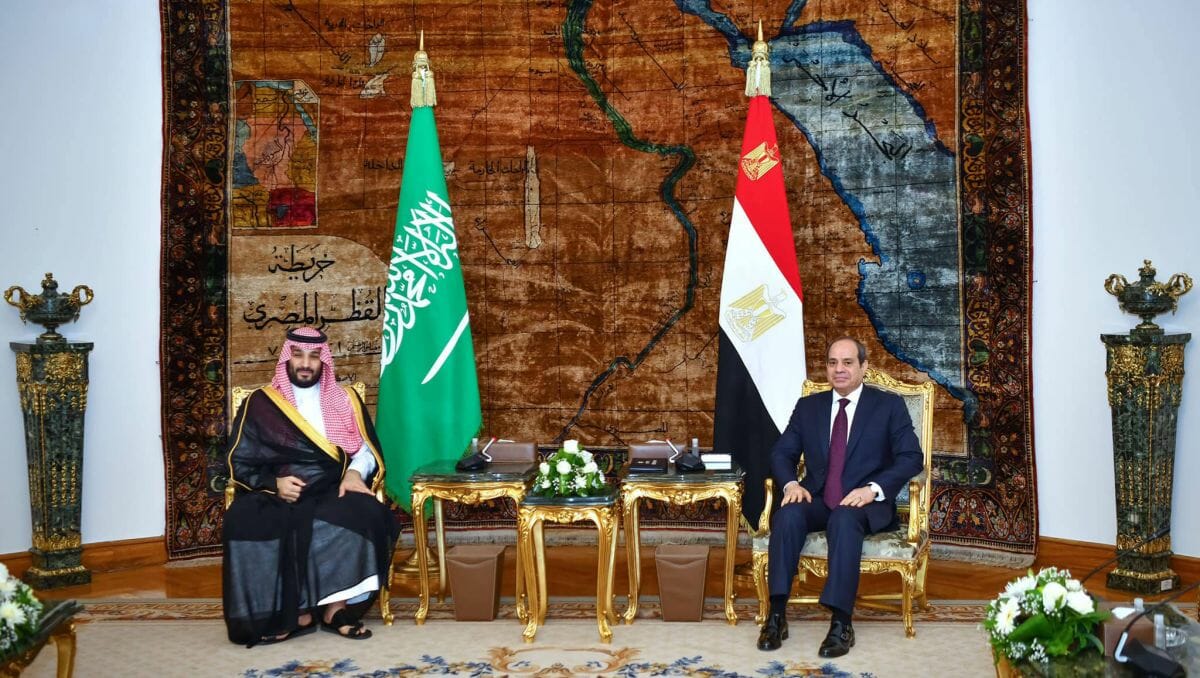 Mohammed bin Salman zu Beusch bei Ägyptens Präsident Al-Sisi