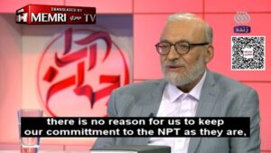 Der ehemalige iranische Vizeaußenminister Mohammad-Javad Larijani über den Atomwaffensperrvertrag (NPT)