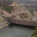 Der Wahdah-Damm an der Grenze zwischen Syrien und Jordanien