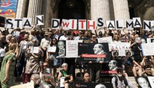 Solidariätsveranstaltung des PEN America mit Salman Rushdie in New York