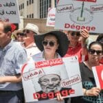 Demonstranten in Tunesien protestieren gegen Yusuf Al Qaradawi