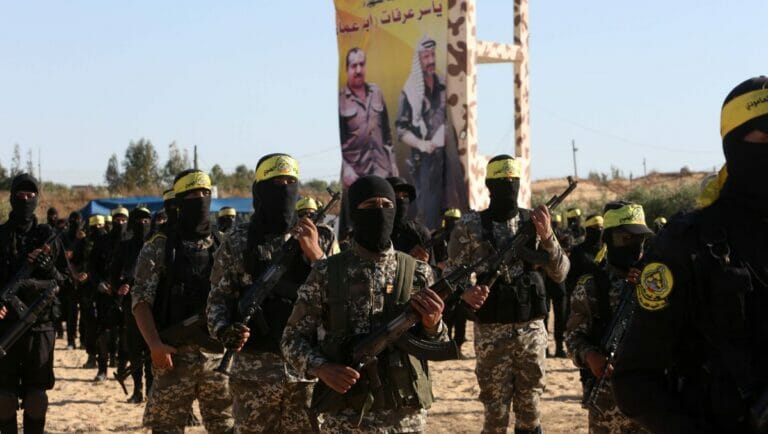 Manöver der Al-Aqsa-Märtyrerbrigaden, dem militärischen Arm der Fatah