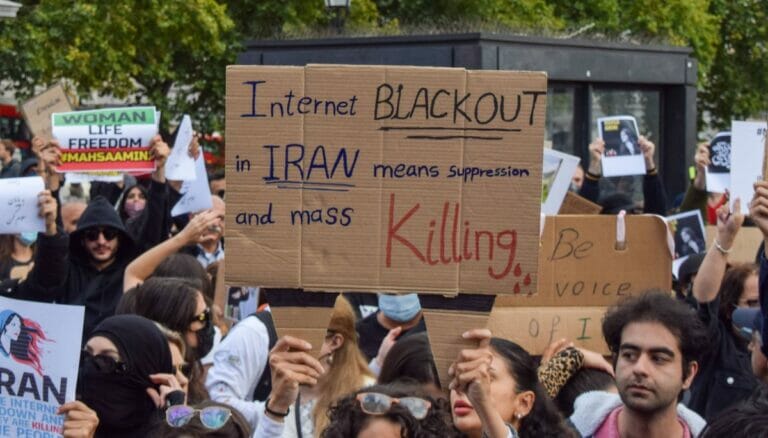 Solidaritätskundgebung mit den Protesten im Iran
