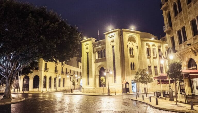 Das libanesische Parlament in Beirut