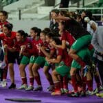 Marokkanische Fußballerinnen feiern Einzug ins Finale des Afrika-Cup der Nationen