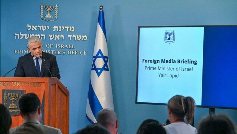 Israels Premierminister Yair Lapid
