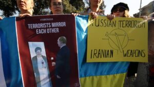 Solidaritätdemonstration mit der Ukraine in Rom