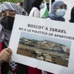 Demonstration der antisemtischen BDS-Bewegung in Spanien