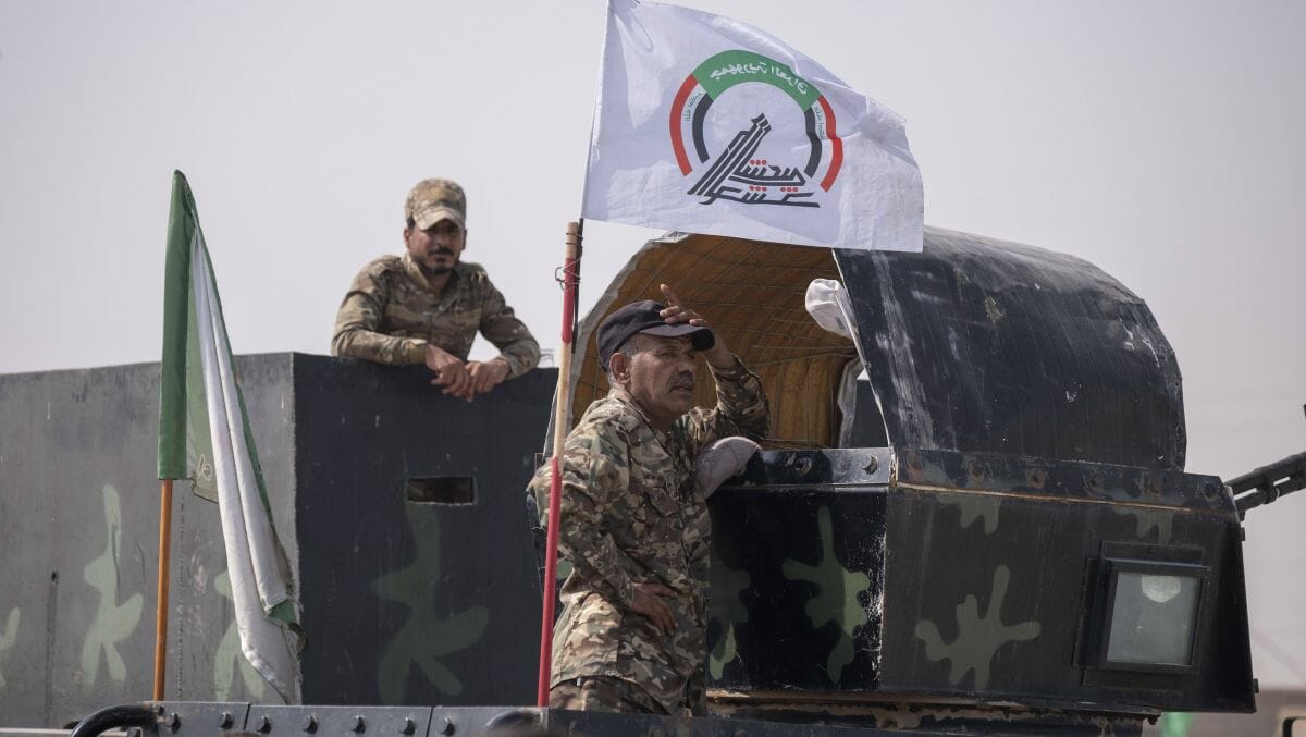 Zwei Milizionäre der irakischen Hashd al-Shaabi
