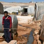 Flüchtlingslager in des syrischen Provinz Idlib
