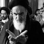 Der Revolutionsführer der Islamischen Republik Iran, Ayatollah Ruhollah Khomeini