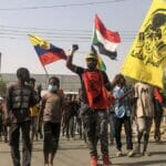 Demonstranten in Khartum gegen den Militräputsch im Sudan