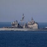 Ein Schiff der US-Marine vor der Küste des Jemen
