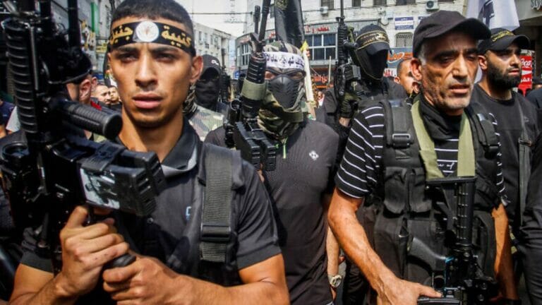 Kämpfer des Palästinensischen Islamsichen Jihad in Dschenin