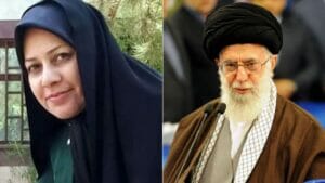 Ayatollah Khameneis Schwester Badri Hosseini Khamenei steht auf der Seite der Demonstranten