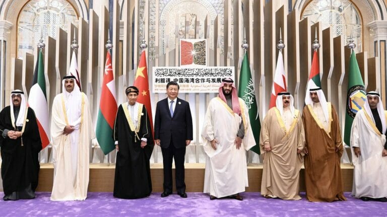 Der chinesische Präsident Xi Jinping auf dem Gipfel zwischen China und dem Golfkooperationsrat in Riad