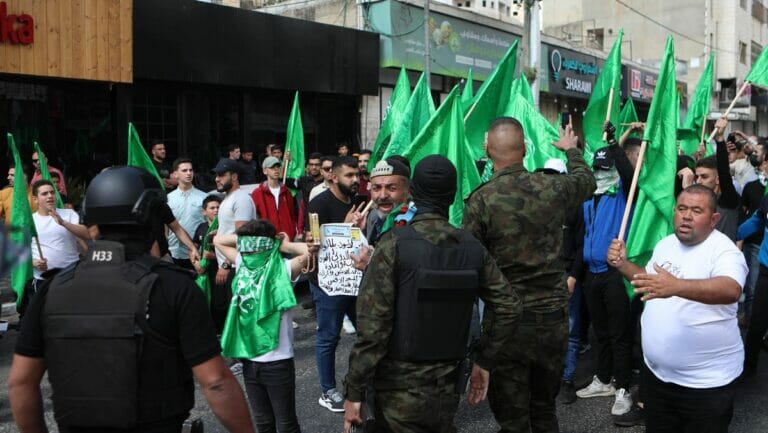 Hamas-Demonstration in der Westbankstadt Hebron