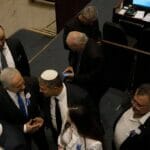Benjamin Netanyahu und Itamar Ben-Gvir in der Knesset