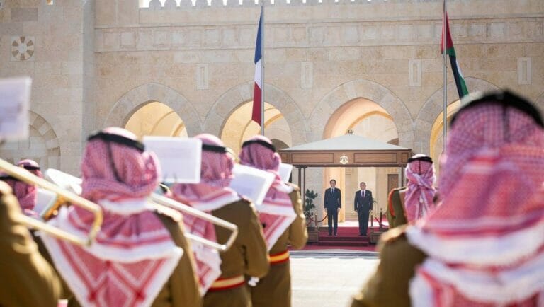 Frankreichs Präsident zu Besuch in Jordanien
