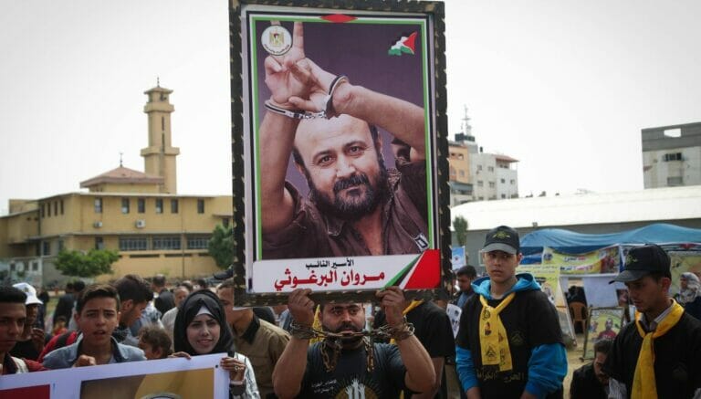 Demonstration für den verurteilten Terroristen Marwan Barghouti