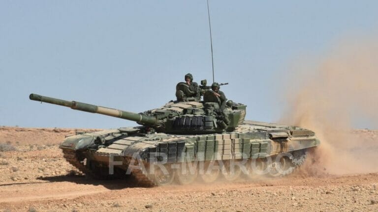 T-72B-Panzer der marokkanischen Streitkräfte