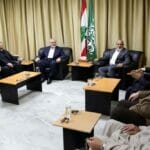 Der Chef des Hamas-Politbüros, Ismail Haniyeh, zu Gast bei der Jamaa Islamiya im Libanon