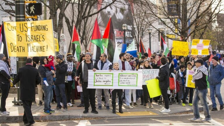 Demonstration der »Jewish Voice for Peace« in Atlanta