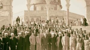 Der Mufti von Jerusalem 1921 auf dem Tempelberg
