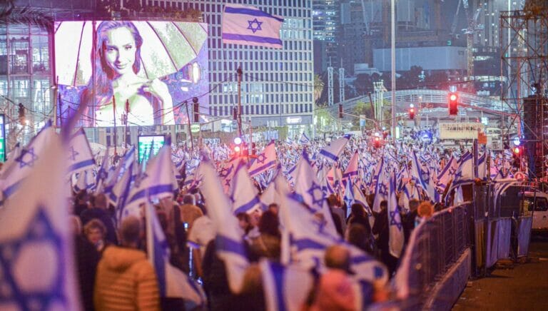 Demonstration in Tel Aviv gegen die geplante Justizreform der Regierung
