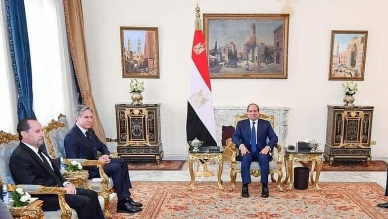 US-Außenminister blinken zu Besuch bei Ägyptens Präsidenten al-Sisi